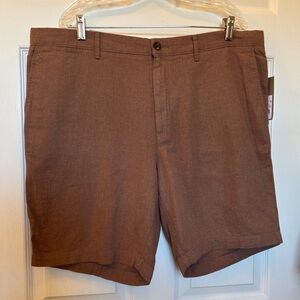 Goodfellow, Flat Front Shorts, 9" Inseam, Size 40, Brown